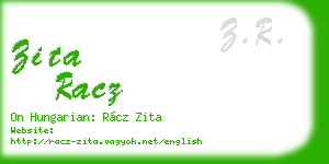 zita racz business card